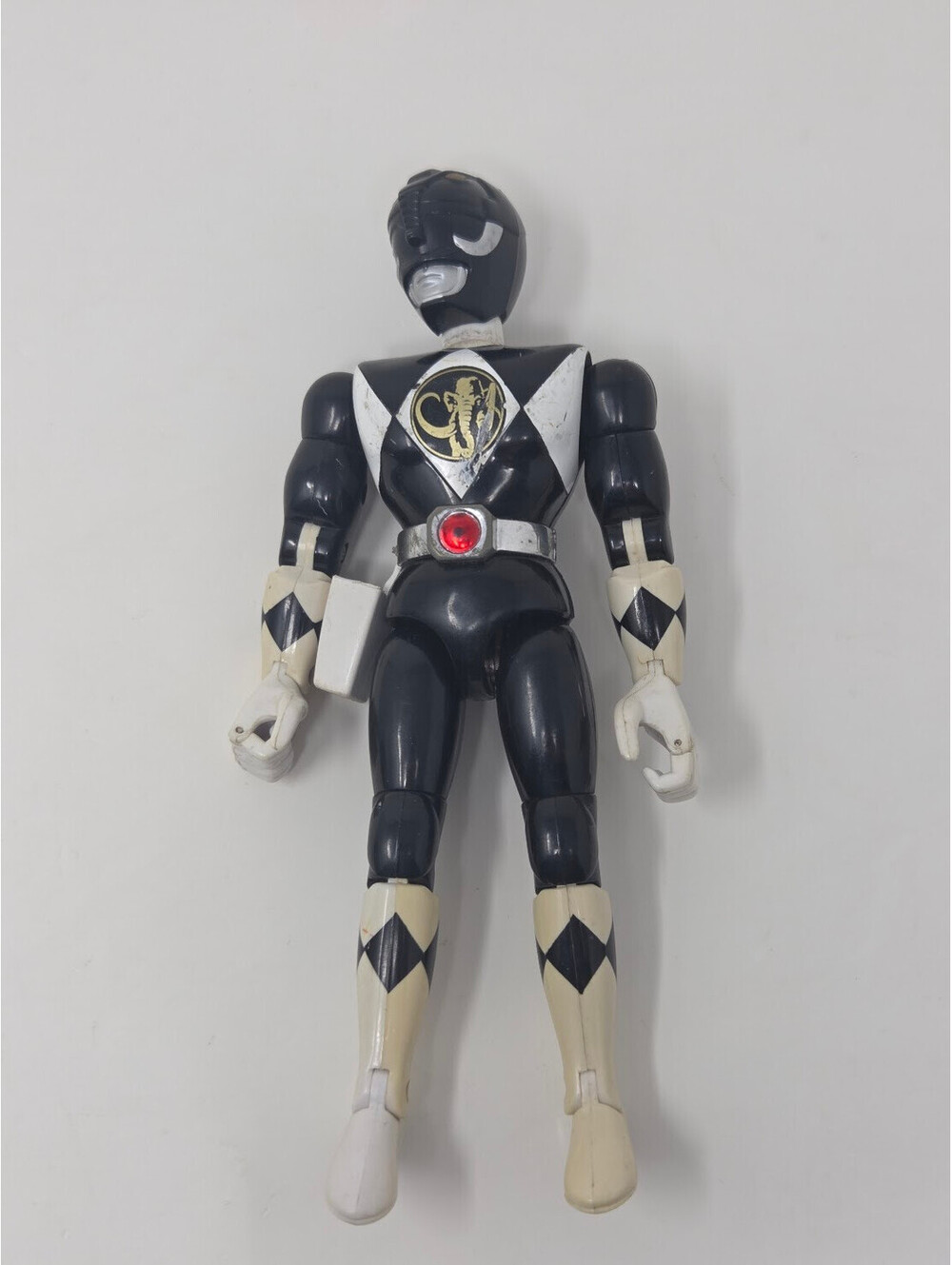 1994 Bandai Mighty Morphin Power Rangers Black Ranger Action Figure Vintage 8"
